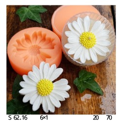 Silikon Kalıp  Üslemelik  Papatya Minik Mum Kalıbı  S6216 Silikon Kalıp  Üslemelik  Papatya Minik Mum Kalıbı  S6216