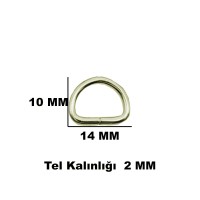 Anahtarlık Montaj Halkası D Çanta Bağlantı Halkası 14x10 MM (1000 Adet) Anahtarlık Montaj Halkası D Çanta Bağlantı Halkası 14x10 MM (1000 Adet)