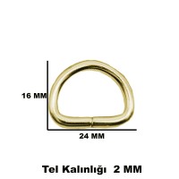 Anahtarlık Montaj Halkası D Çanta Bağlantı Halkası 24x16 MM (1000 Adet) Anahtarlık Montaj Halkası D Çanta Bağlantı Halkası 24x16 MM (1000 Adet)