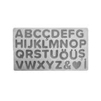 Epoksi  Silikon  Büyük Harf Kalıbı  TÜRKÇE