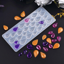 Epoksi Silikon Kalıp Çoklu Damla Takı ve Obje Kalıbı Epoksi Silikon Kalıp Çoklu Damla Takı ve Obje Kalıbı