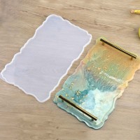 Epoksi Silikon Dalgalı Tepsi  Kalıbı YERLİ ÜRETİM  Dikdörtgen  Küçük Boy 17X31  CM Epoksi Silikon Dalgalı Tepsi  Kalıbı YERLİ ÜRETİM  Dikdörtgen  Küçük Boy 17X31  CM