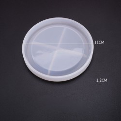 Epoksi Silikon Kalıp Bardak Altlığı Yuvarlak 11  CM Epoksi Silikon Kalıp Bardak Altlığı Yuvarlak 11  CM