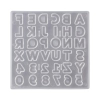 Epoksi Silikon Kalıp  Büyük Harfler Kalıbı Küçük Boy 1.7 CM 36 lı
