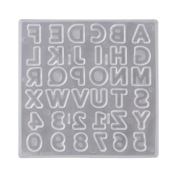 Epoksi Silikon Kalıp  Büyük Harfler Kalıbı Küçük Boy 1.7 CM 36 lı Epoksi Silikon Kalıp  Büyük Harfler Kalıbı Küçük Boy 1.7 CM 36 lı