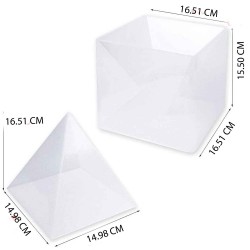 Epoksi Silikon Kalıp Üçgen Büyük Piramit 16 CM Epoksi Silikon Kalıp Üçgen Büyük Piramit 16 CM