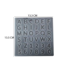 Epoksi Silikon Kalıp  Büyük Harfler Kalıbı Küçük Boy 1.7 CM 36 lı Epoksi Silikon Kalıp  Büyük Harfler Kalıbı Küçük Boy 1.7 CM 36 lı