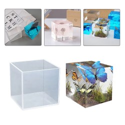 Epoksi Silikon Kalıp Küp Modeli 7X7X7 CM Epoksi Silikon Kalıp Küp Modeli 7X7X7 CM