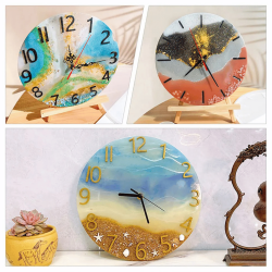 Epoksi Silikon Kalıp Rakamsız Saat Kalıbı 40 CM Epoksi Silikon Kalıp Rakamsız Saat Kalıbı 40 CM