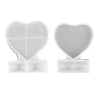 Epoksi Silikon Kalıp Resimlik Ayaklı Kalp Modeli Epoksi Silikon Kalıp Resimlik Ayaklı Kalp Modeli
