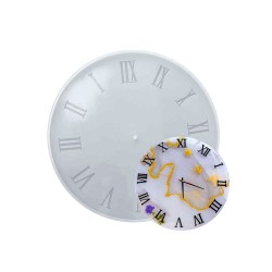 Epoksi Silikon Kalıp Roma Rakamlı Saat Kalıbı Battal Boy 40 CM Epoksi Silikon Kalıp Roma Rakamlı Saat Kalıbı Battal Boy 40 CM