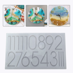 Epoksi Silikon Kalıp Saat Rakamları Seti Epoksi Silikon Kalıp Saat Rakamları Seti