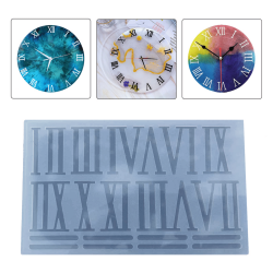 Epoksi Silikon Kalıp Saat Roma Rakamları Seti Epoksi Silikon Kalıp Saat Roma Rakamları Seti