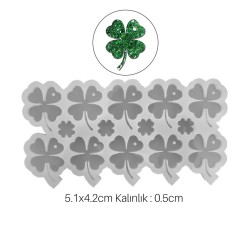 Epoksi Silikon Kalıp Yonca Kalıbı  10 Lu Epoksi Silikon Kalıp Yonca Kalıbı  10 Lu