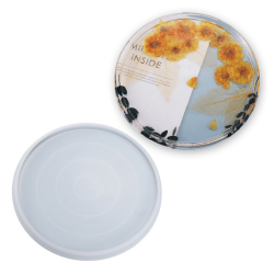 Epoksi Silikon Kalıp Yuvarlak Bombeli Tepsi ve Sunumluk Silikon Kalıbı Epoksi Silikon Kalıp Yuvarlak Bombeli Tepsi ve Sunumluk Silikon Kalıbı