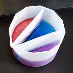 Epoksi Silikon üç  Bölmeli Boya Karıştırma Ve Döküm Kabı Epoksi Silikon üç  Bölmeli Boya Karıştırma Ve Döküm Kabı