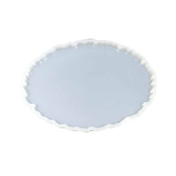 Epoksi Silikon Kalıp Oval Dalgalı Tepsi  (Supla) Kalıbnı  YERLİ 25x33.5 CM Epoksi Silikon Kalıp Oval Dalgalı Tepsi  (Supla) Kalıbnı  YERLİ 25x33.5 CM