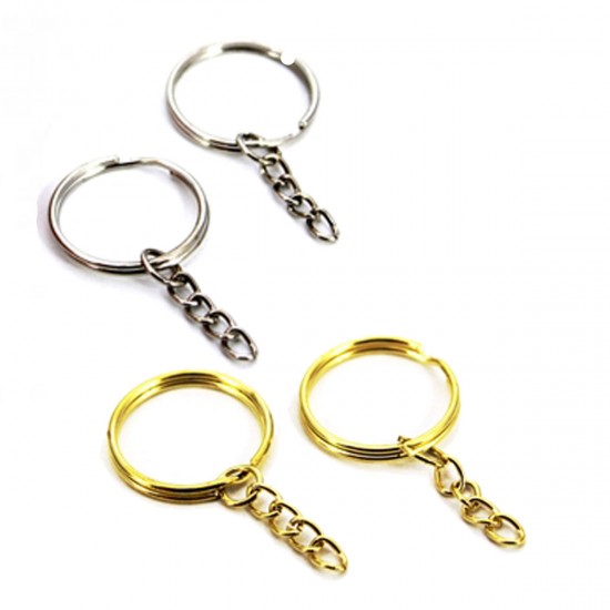 Anahtarlık Halkası Zincirli 4 CM (1000 Adet) Anahtarlık Halkası Zincirli 4 CM (1000 Adet)