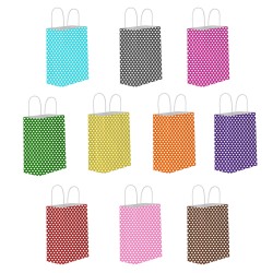 Kağıt Hediye Çantası Küçük Boy Puantiyeli 18X24 (25 Adet)