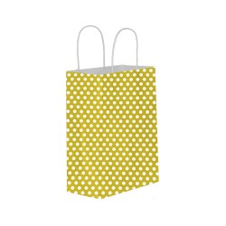 Kağıt Hediye Çantası Puantiyeli Battal Boy 31X41 CM (25 Adet)