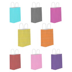 Kağıt Hediye Çantası Puantiyeli Büyük Boy 25X31 CM (25 Adet)