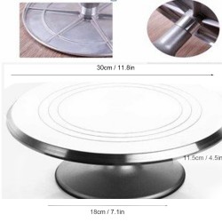 Metal (Alüminyum) Döner Pasta Sıvama Standı 30 CM Metal (Alüminyum) Döner Pasta Sıvama Standı 30 CM