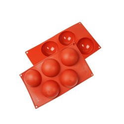 Silikon Kalıp Çikolata Ve Kek Kalıbı Yarım Küre Model 5 Li BT006 Silikon Kalıp Çikolata Ve Kek Kalıbı Yarım Küre Model 5 Li BT006