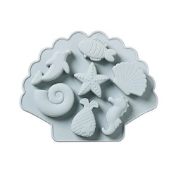 Silikon Kalıp Deniz Hayvanları  Şekilli 7  li Silikon Kalıp Deniz Hayvanları  Şekilli 7  li
