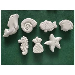 Silikon Kalıp Deniz Hayvanları  Şekilli 7  li Silikon Kalıp Deniz Hayvanları  Şekilli 7  li
