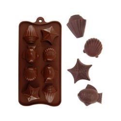 Silikon Kalıp Farklı  Deniz Canlıları Modeli   Kalıbı  8 li Silikon Kalıp Farklı  Deniz Canlıları Modeli   Kalıbı  8 li