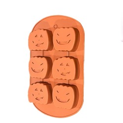 Silikon Kalıp Halloween  Cadılar Bayramı Kabak Kalıbı  6 Li Silikon Kalıp Halloween  Cadılar Bayramı Kabak Kalıbı  6 Li