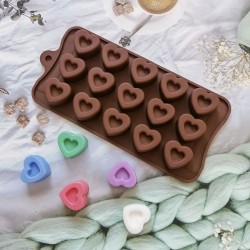 Silikon Kalıp Kalp Ortası Şekilli   15 Li Silikon Kalıp Kalp Ortası Şekilli   15 Li