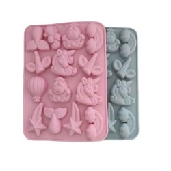 Silikon Kalıp karışık   Şekilli 14  lü Silikon Kalıp karışık   Şekilli 14  lü