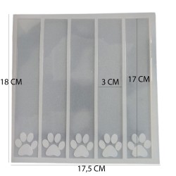 Silikon Kalıp  Kitap Ayracı  Pati Şekilli 5 li Silikon Kalıp  Kitap Ayracı  Pati Şekilli 5 li