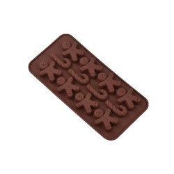 Silikon Kalıp  Kurabiye Adam  Kalıbı  12 li Silikon Kalıp  Kurabiye Adam  Kalıbı  12 li