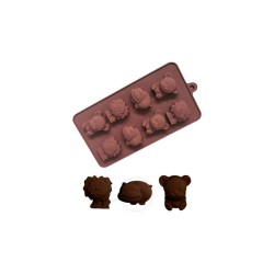 Silikon Kalıp Safari Hayvanları  Şekilli 8  li Silikon Kalıp Safari Hayvanları  Şekilli 8  li