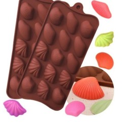 Silikon Kalıp  Üç  Farklı Deniz Kabuğu  Kalıbı  15 li Silikon Kalıp  Üç  Farklı Deniz Kabuğu  Kalıbı  15 li