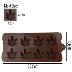 Silikon Kalıp Yaprak Modeli  8  li Silikon Kalıp Yaprak Modeli  8  li