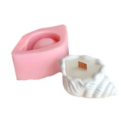 Silikon Mumluk Sunumluk Deniz kabuğu silikon kalıbı Silikon Mumluk Sunumluk Deniz kabuğu silikon kalıbı