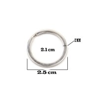 Zincirsiz Boş Yassı Model Anahtarlık Halkası 2.5 CM (1000 Adet) Zincirsiz Boş Yassı Model Anahtarlık Halkası 2.5 CM (1000 Adet)