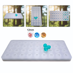 Epoksi Silikon Tesbih Kalıbı 36 Lı 12 MM Boncuk Silikon Kalıp Epoksi Silikon Tesbih Kalıbı 36 Lı 12 MM Boncuk Silikon Kalıp