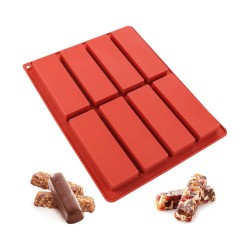 Silikon Kalıp Dubai Çikolata Bar ve Dikdörtgen Kalıbı 8 Li
