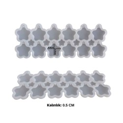 Epoksi Silikon Kalıp Yıldız Anahtarlık Kalıbı 12 Li Epoksi Silikon Kalıp Yıldız Anahtarlık Kalıbı 12 Li