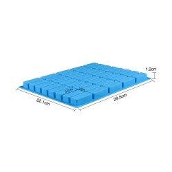 Silikon Kek Kalıp Çikolata Dikdörtgen Buz ve Bar Sabun Kalıbı 40 Lı