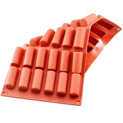 Silikon Kek Kalıp Çikolata Oval Dikdörtgen Buz ve Bar Sabun Kalıbı 30 Lu