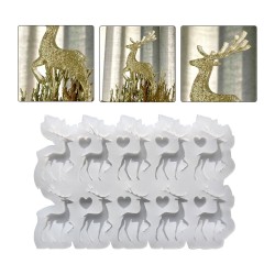 Epoksi Silikon Kalıp Geyik Çoklu Yılbaşı Geyiği Kalıbı 10 Lu Epoksi Silikon Kalıp Geyik Çoklu Yılbaşı Geyiği Kalıbı 10 Lu