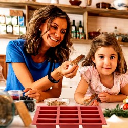 Silikon Kalıp Dubai Çikolata Bar ve Kek Dikdörtgen Kalıbı 12 Li Silikon Kalıp Dubai Çikolata Bar ve Kek Dikdörtgen Kalıbı 12 Li