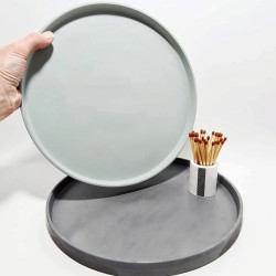 Epoksi Silikon Kalıp Yuvarlak Tepsi Daire Çıkıntılı Sunumluk Tepsi Beton Kalıbı 17.2 CM Epoksi Silikon Kalıp Yuvarlak Tepsi Daire Çıkıntılı Sunumluk Tepsi Beton Kalıbı 17.2 CM