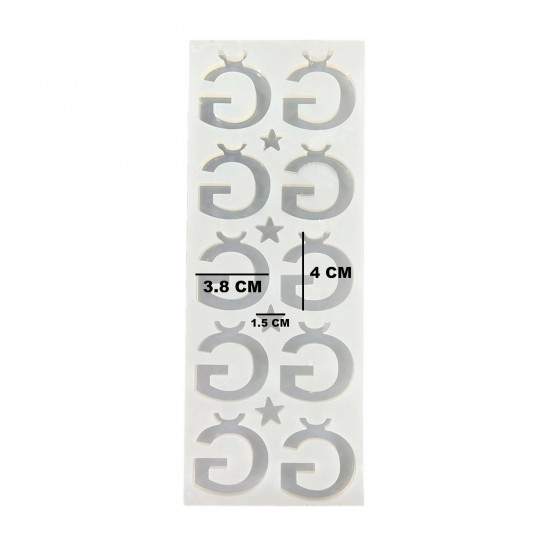 Epoksi Çoklu Silikon Kalıp Ğ Harfi Anahtarlık Reçine Seri Döküm Kalıbı 4 CM 10 Lu Epoksi Çoklu Silikon Kalıp Ğ Harfi Anahtarlık Reçine Seri Döküm Kalıbı 4 CM 10 Lu