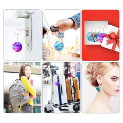 Epoksi Reçine Silikon Kalıp Çoklu Yuvarlak Delikli Anahtarlık Kalıbı 4.5 CM 12 Li Epoksi Reçine Silikon Kalıp Çoklu Yuvarlak Delikli Anahtarlık Kalıbı 4.5 CM 12 Li